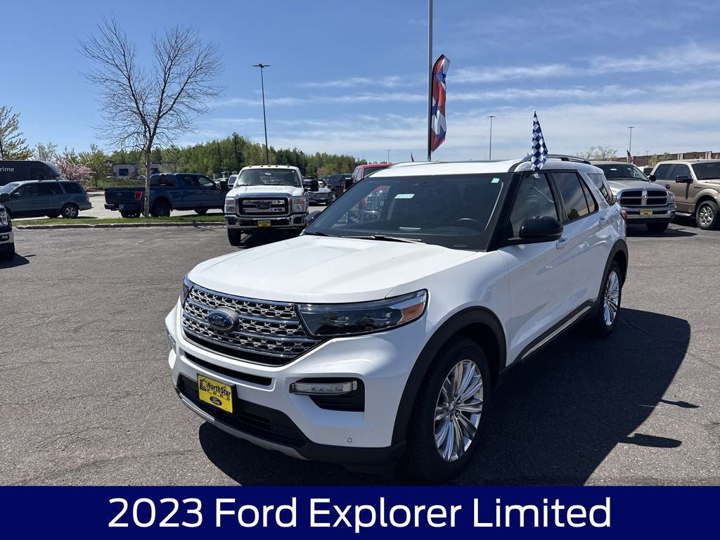 2023 Ford Explorer — rear three-quarter view