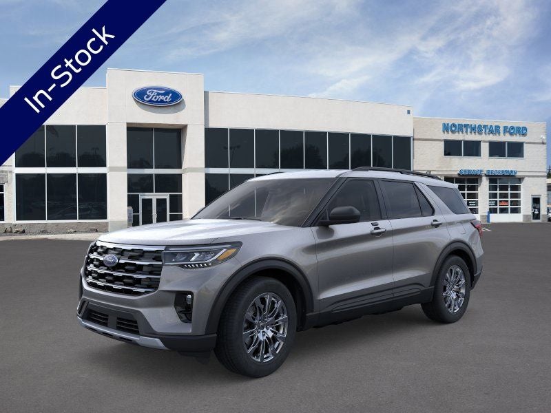2026 Ford Explorer Active in Carbonized Gray Metallic — front three-quarter view