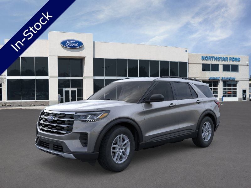 2026 Ford Explorer Active in Carbonized Gray Metallic — front three-quarter view